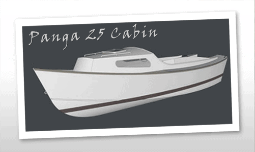 Panga 25 Cabin Boat Plans Pg25c Boat Builder Central